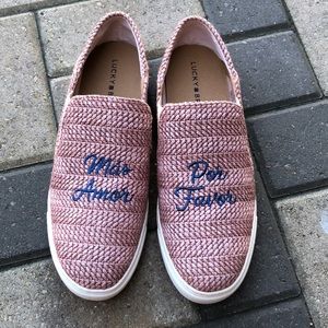 Lucky Brand Woven Slip On Sneakers Mas Amor Por Favor